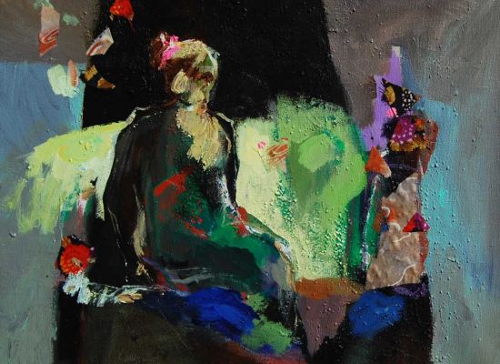 Hassan AlSari | 40x40cm | Mixed media on canvas | 2012