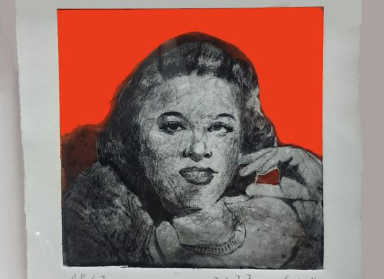 Sayed Hussan Alsari-Faten Hamamah, 15x15 cm, Print, 2022