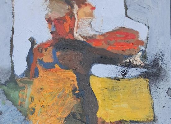 Sayed Hussan Alsari-Untitled, 20 x 20 cm, Oil on canvas, 2023