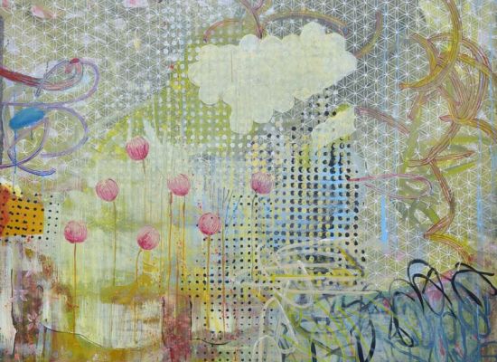 My Garden Acrylic and indian ink on canvas 155x120cm 2014-15