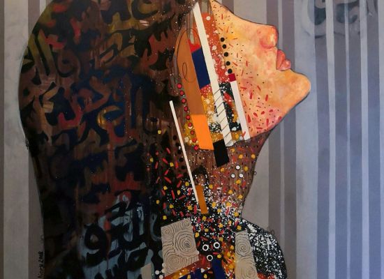 Hilda-Hiary,-A-Prayer,-Acrylic-on-canvas,-150x150cm,-2018