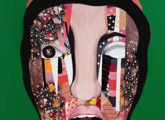 Hilda-Hiary,-Amal,-Acrylic-on-canvas,-100x100cm,-2019