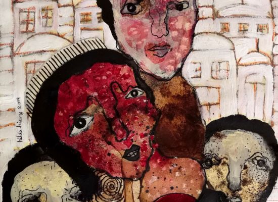 Hilda-Hiary,-Patience-II,-41x32cm,-Coffee-ink-on-paper,-2019