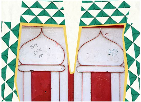 Title: Composition 60 Project: Metal Doors of Arabia Medium: Photomontage - Archival Print on Hahnemuhle Fine Art Paper Dimensions (h x w): 24cm x 30cm Year: 2024