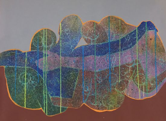 Last-Sunset-Together,-Acrylic-on-canvas-100x120cm,-2019