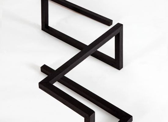 Mehdi Moutashar, 1, 2, 4 #0, Painted Aluminum, 81 x 23 x 15cm, 2009