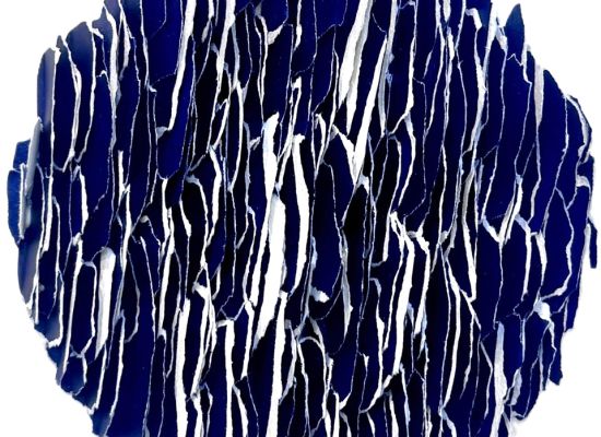 Moonset, 53X53 cm, Paper, 2024