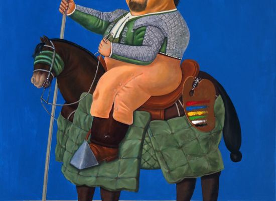 The Bull fighter Acrylic On Canvas,  127x102cm,  2019