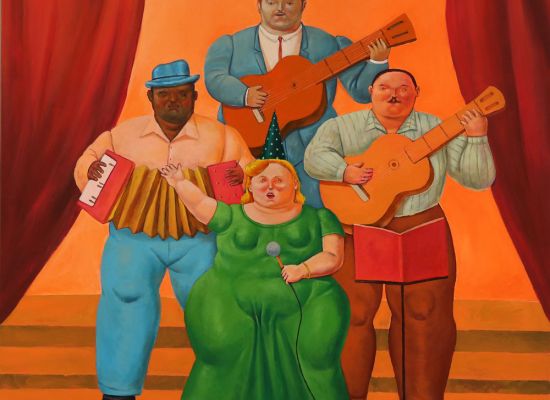 The Christmas band, Acrylic On Canvas, 127x102cm, 2019