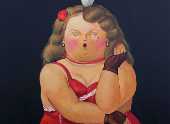 Balance of shyness, Acrylic On Canvas, 50x50cm, 2019