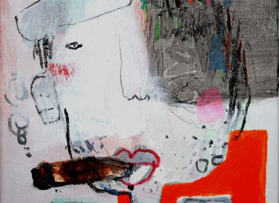 Mohammed AlMahdi | 30x30cm | Acrylic and oil on canvas | 2012