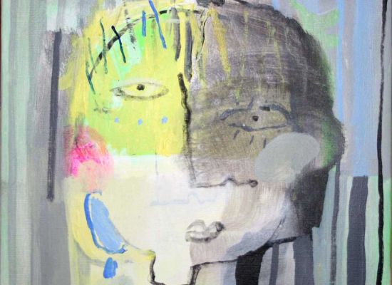 Mohammed AlMahdi | 30x30cm | Acrylic and oil on canvas | 2012