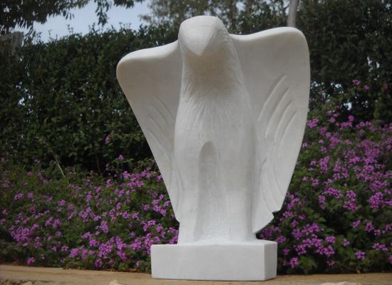 NABIL BASBOUS | Falcon | Marble | 35 x 42 x 30cm (WxHxD) | 2010