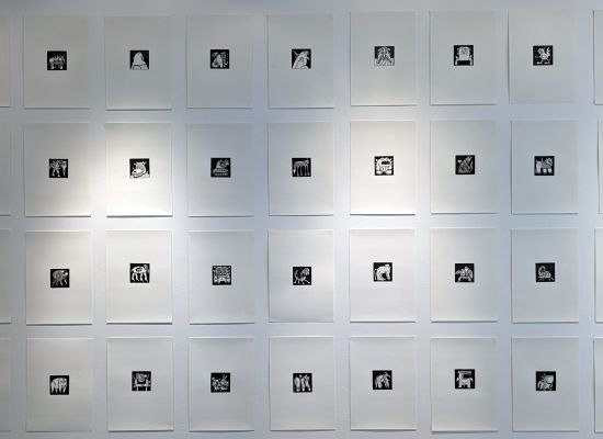 14 Year: 2023 Medium: Ink on paper Size: Artwork Consisting of 52 artworks size each 21x29.7cm