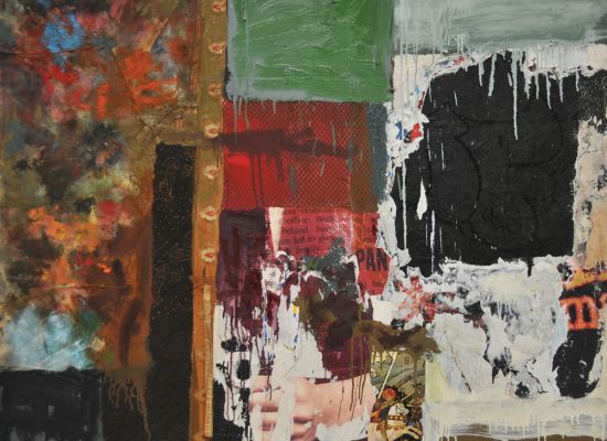 Paulo V | 102x127cm | Oil & Collage on Canvas