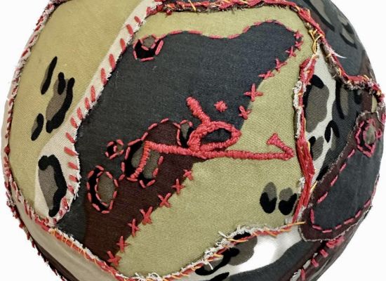 Title: Prohibition Work Size: 70 cm Medium: Hand sewing on fabric