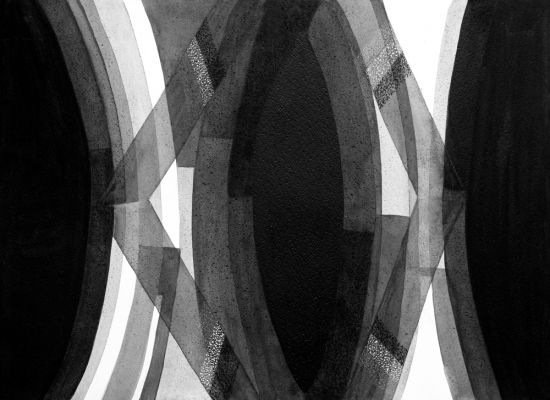 Resmi-Al-Kafaji,-Compositione,-Mixed-Media-on-paper,-75x55cm,-2015