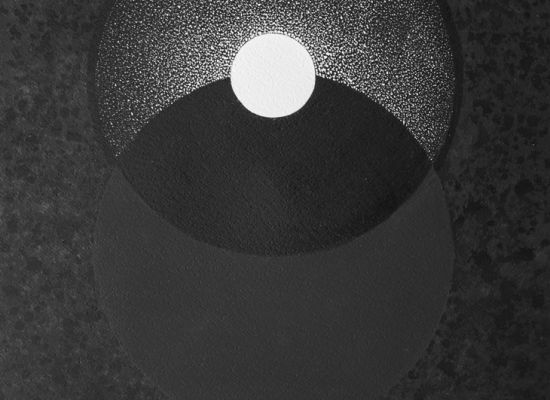 Resmi Al Kafaji, Cosmos 5  Mixed media on paper  75 x 55cm  2017