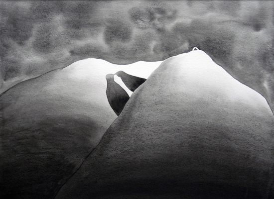 Resmi Al Kafaji, Shadows  Watercolour  55 X 75 Cm  2008