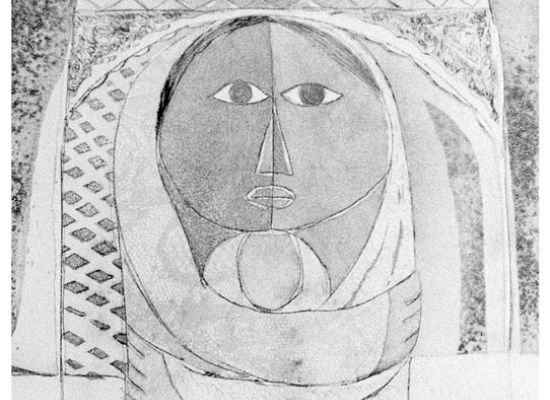 Sisters, 1988, Mixed media and acrylic on board, 60x120 cm