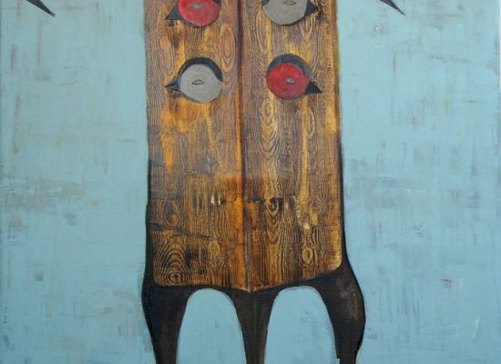 Semaan Khawam, Acrylic on canvas, 155 x 105cm, 2015