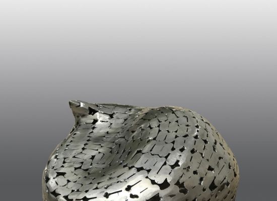 Jamal AlYousif - Sleeping_Cat_Recycled_Metal_2018