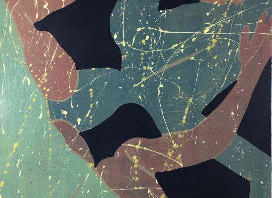 Solid-Bond,-Acrylic-on-canvas,-100x90cm,-2019