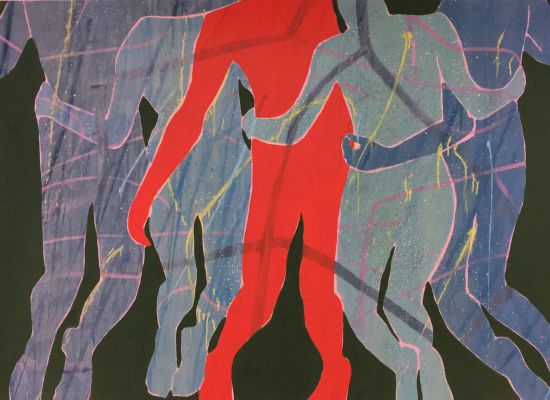 Surrounded,-Acrylic-on-canvas,-100x160cm,-2018