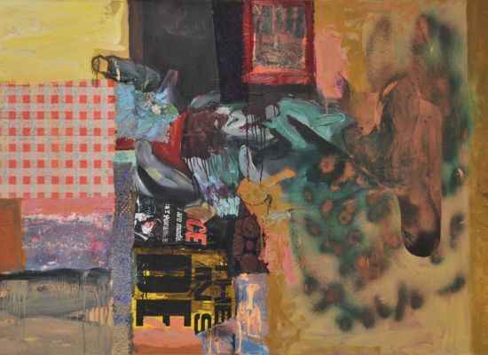 The One - Eyed Kamel | 102x127cm | Oil & Collage on Canvas