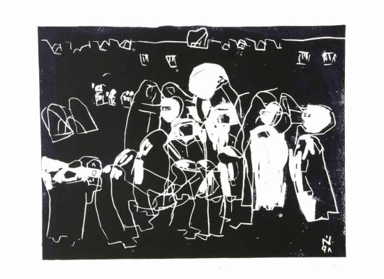 A Wedding procession_1998