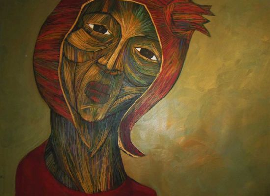 Untitled,100x150cm,Acrylic-on-canvas,2014