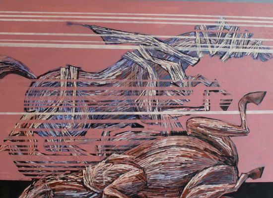 Untitled,140x140cm,Acrylic-on-canvas,,2015