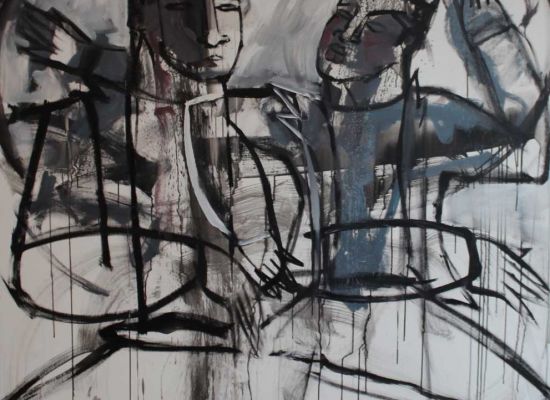 Untitled,140x140cm,Acrylic-on-canvas,,2015