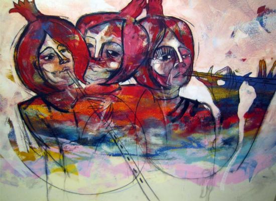 Untitled,152x218cm,Acrylic-on-canvas,,2014