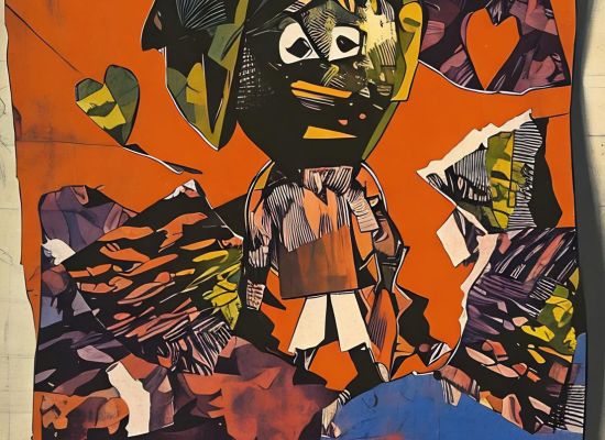 Dwa Alkhalifa -Heartstrings of Luxury, 54x41cm, collage limited print, 2024