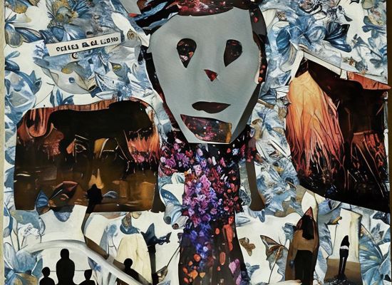 Dwa Alkhalifa -Title:Crowned by Consumption, 54x41cm, collage limited print, 2024