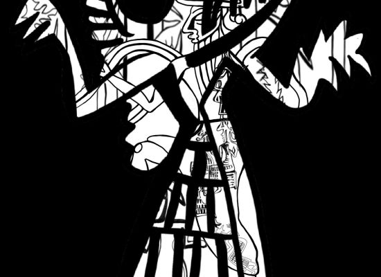 Zainab Swar -Ninhursag mother of Dilmun,12x18 cm, print, 2025
