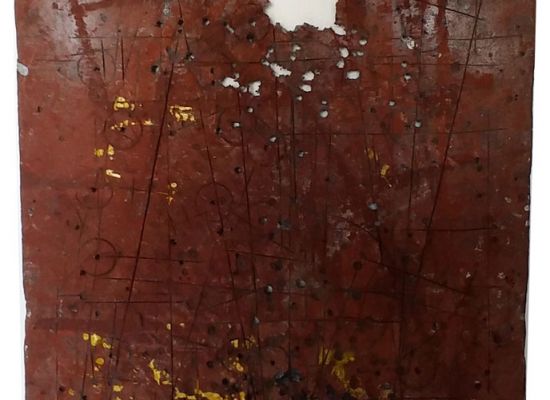 Mixed-media-on-wood,-100-x55cm,-2015