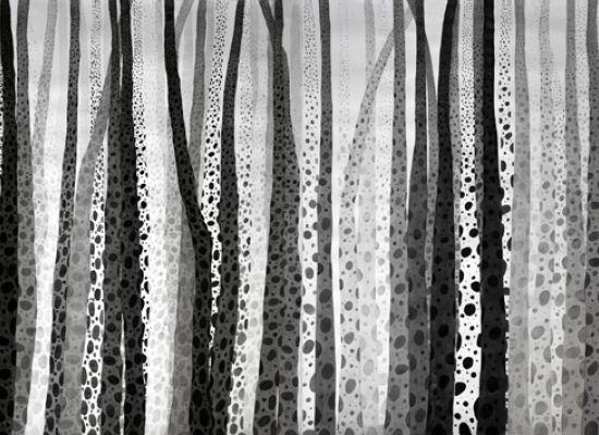 Resmi Al Kafaji, Concerto Autunnale, Autumn Concert  Watercolour  130 X 400 Cm  2014