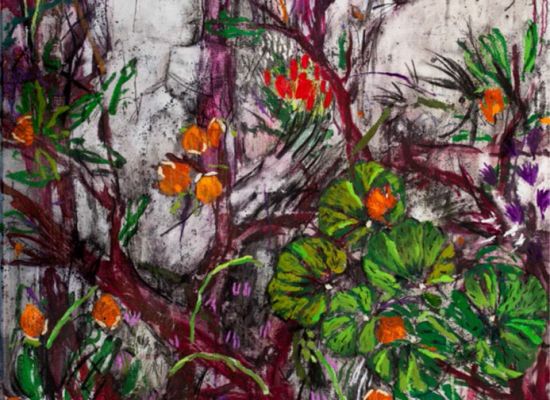 reunion 2 2016 oil and charcoal on canvas 130 x 90 cm