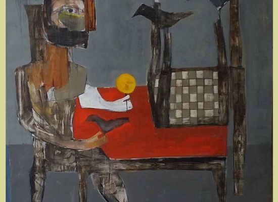 Semaan Khawam, Acrylic on canvas, 135 x 135cm, 2015